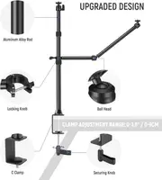NEEWER TL253A Tabletop Stand with 2-Section Auxiliary Holding Arm