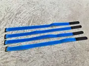 25mm X 600mm RC Rubberized Battery Straps 4 Pack Blue/ Black