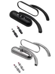 Motorcycle Mini Oval Mirrors for Harley Davidson Dyna Softail Touring