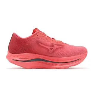 Mizuno 競速跑鞋 Wave Rebellion Flash 2 男鞋 紅黑 雙層中底 波浪片 運動鞋 美津濃 J1GC2436-01