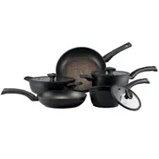 5pc Essteele Per Salute Non-Stick Saucepan/Skillet/Satuese Cookware Set Black