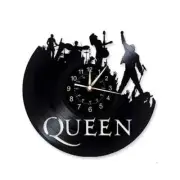 Queen Rock Band Wall Clock Modern Design Music Theme Classic Vinyl Record Clocks