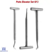 Surgery Extracting Root Surgical Tooth Extraction Potts Elevator Dental Tools CE