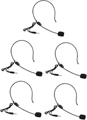 EPIGEIST 5pcs Head-mounted Microphone Mic Flexible Versatile for Stage Singing and Teaching