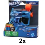 2x Nerf Elite 2.0 Ace SD-1 14X14CM Gun + 2 Soft Arrows Darts Wagon Offer