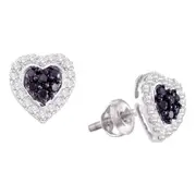 1/3CT-Diamond HEART EARRING