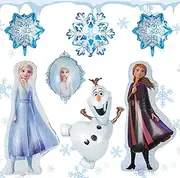 Frozen Foil Balloon, 7 Pieces Frozen Birthday Decoration, Frozen Party Balloons, Helium Balloon for Girls Women Birthday Baby Shower Party Backgrounds