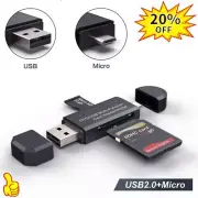 SD Card Reader For Android Phone Tablet PC Micro USB OTG to USB 2.0 Adapter HOT