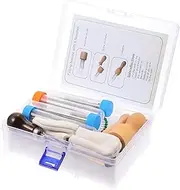 COHEALI 1 Set Needle Felting Kit Complete DIY Punch Tools with Finger Sleeves for Beginners Professionals for Crafting Animals Dolls and Convenient Storage Box Included