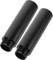 MUELODSIC 2Pcs Microphone Arm Support Extension Rod Durable Mic Stand Extension Tube for Boom Arms Shock Mounts Lightweight Easy to Install Replacement for Old Stands