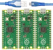 Lonely Binary 3 Pieces Kit for Raspberry Pi Pico Development Board and Micro USB Cable Compatible with Arduino IDE Micropython C C++