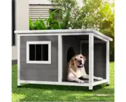 Pet Dog Kennel House Large Wooden Outdoor Pet Kennels Indoor Puppy Cabin Log