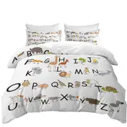 ABC Alphabet Kids Characters Quilt Cover