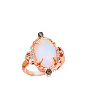 Le Vian Neopolitan Opal 14K Rose Gold 3.44 ct. tw. Diamond & Opal Half-Eternity Cocktail Ring