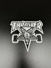 Thrasher Magazine Vintage Black and White Iron On Or Sewing Patch 4" Skateboard