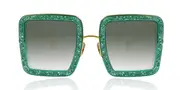 Anna-Karin Karlsson BEAMING SKY Emerald Men's Sunglasses Green Size 52