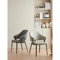 在飛比找ETMall東森購物網優惠-輕奢餐椅家用現代簡約高端設計師意式極簡網紅椅子2023新款餐