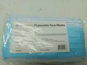 500pcs [Blue 3-Ply Face Mask Disposable Non Medical Surgical Earloop Mouth Cover
