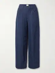 [Citizens of Humanity] Citizens of Humanity - + Argent Ayla Baggy Linen Wide-leg Pants - Blue - 24 24 Blue