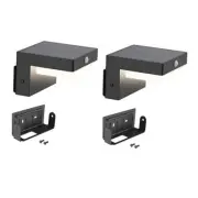 Square Solar Wall Lights Solar Powered Wall Lamps LED Lights PIR Sensor
