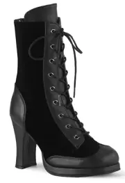 Pleaser Gothic Crypto-63 Platform Mid-Calf Boot
