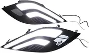 LED DRL Daytime Running Light Front Bumper Fog Lamps Assembly w/Turn Signal Accessories Compatible With Toyota Camry 2018 2019 2020
