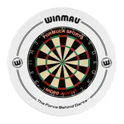Formula Sports Micro Band 3 Dart Board and Winmau Printed White Dartboard Surround Set