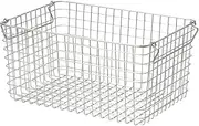 MUJI 44831496 Stainless Steel Wire Basket 4, Approx. Width 14.6 x Depth 10.2 x Height 7.1 inches (37 x 26 x 18 cm)