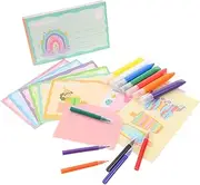 Rainbow Scratch Painting Kit Diy Scratch Paper Art Boys and Girls Paint Bookmarks for Boys Girls