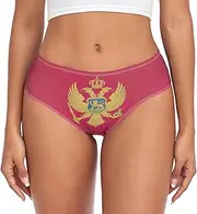 [RPLIFE] Monte Flag Womens Breifs Underware, Breathable Briefs for Women, Women's Stretch Underwear Panties