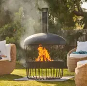 Glow Bastion Chimenea Stylish & Modern Design Large Burning Capacity New