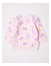 [Sprout] Essential Dino Sweat Top in Pink
