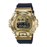 在飛比找Yahoo奇摩購物中心優惠-CASIO卡西歐 G-SHOCK 金屬錶圈 透明手錶-黑金_