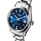 CITIZEN Eco-Drive 24 Jewels 12-Hour Dial Stainless Steel Band Men's Silver...