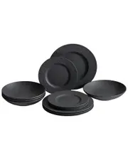 Villeroy & Boch Manufacture Rock 12pc Dinnerware Set