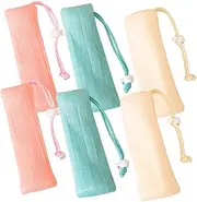 Minkissy Cleansing Bathing Soap Bags 6pcs Set Exfoliating Scrub Socks Soap Mesh Holders