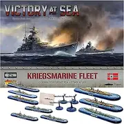Wargames Delivered Victory at Sea Kriegsmarine Fleet, Battleship Game. WW2 Miniature Battleship Model, Aircraft Carriers and Submarines for The German Navy by Warlord Games