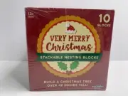 NIB Christmas Nesting/Stacking Blocks