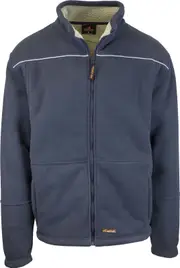 Mens Full Zip Sherpa Polar Fleece Jumper Lined Warm Winter Jacket Pullover