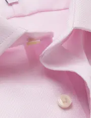 Hawes & Curtis Non-Iron Pink Herringbone Slim Stretch Shirt Size: 18" collar, 37" sleeve