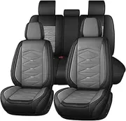 YuEany Car Seat Covers Universal Fit for Jaguar Xe Xf Xj E-Pace F-Pace I-Pace Xel Xfl Nappa Leather Protection Set