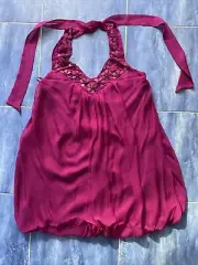 Rebecca Taylor Dress Size 8 Y2K Coquette Silk Mini Balloon Pink Sheer Resort New