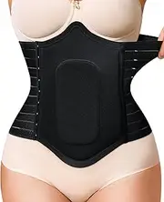 YERKOAD 360 Lipo Foam Post Surgery Ab Board Breathable Tummy Tuck Recovery Waist Cincher Abdominal Compression Board (Black, Medium)