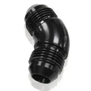 Aeroflow 45° Full Flow AN Union -4AN, AF527-04BLK