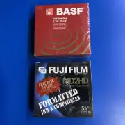 BASF And Fujifilm Diskettes 5.25" 2S/HD Floppy Disks #54368 NEW NOS 20+ Disks!!!