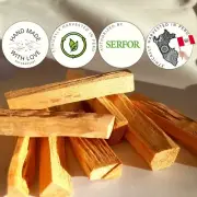 Palo Santo Sticks Premium Smudging 2 Sticks from Peru Ethically Sourced