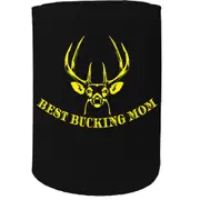 Alcohol Stubby Holder - Best Bucking Mom Mum Mothers Day Mummy - Funny Novelty Birthday Gift Joke Beer