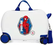 Joumma Marvel Spiderman Geo Children's Suitcase White 45 x 31 x 20 cm Rigid 1.8 kg Combination Lock Side ABS 1.8 kg 27.9L Hand Luggage, White, One Size, Children's Suitcase