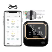 WiFi Bluetooth BBQ Thermometer Meat Food Timer Backlit LCD Magnetic 2.4G