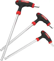 3 PCS T Handle Allen Wrench Set -Bike Hex Key Allen Wrenches, Long Handle Allen